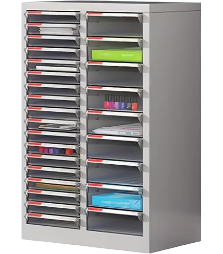 Amazon | ナカバヤシ フロアケース A4 H700mm 浅14段x2 A4 タテ型